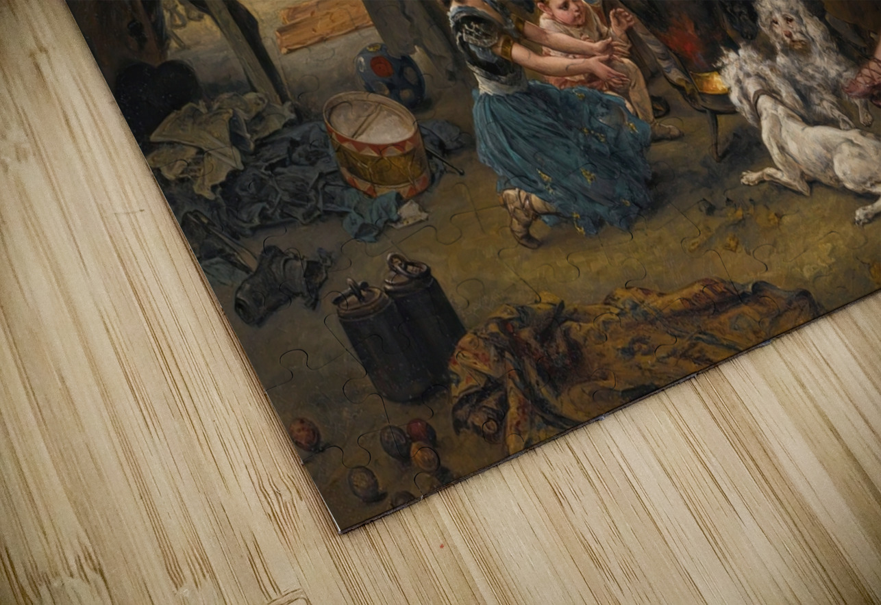 Behind The Scenes by Ludwig Knaus [1829–1921] MyCozyFineArt Puzzle