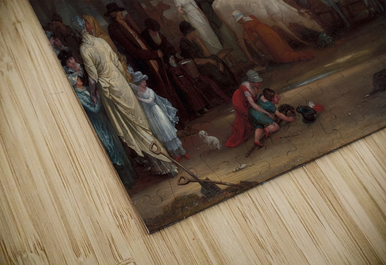 Milkmaids in St. James’s Park. Westminster Abbey Beyond [ca. 1801] by Benjamin West [1738–1820] MyCozyFineArt Puzzle