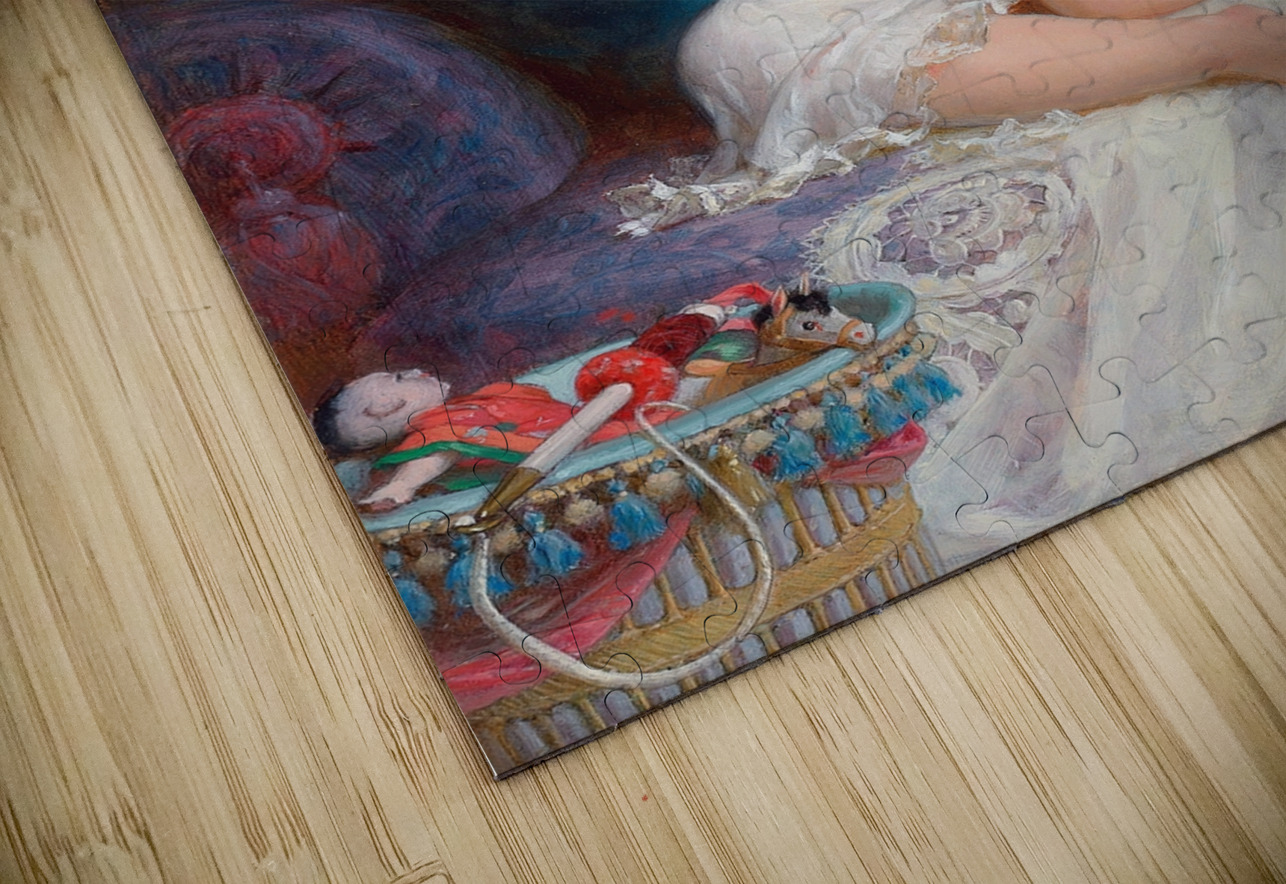 Playtime [1886] by Émile Munier [1840–1895] MyCozyFineArt Puzzle