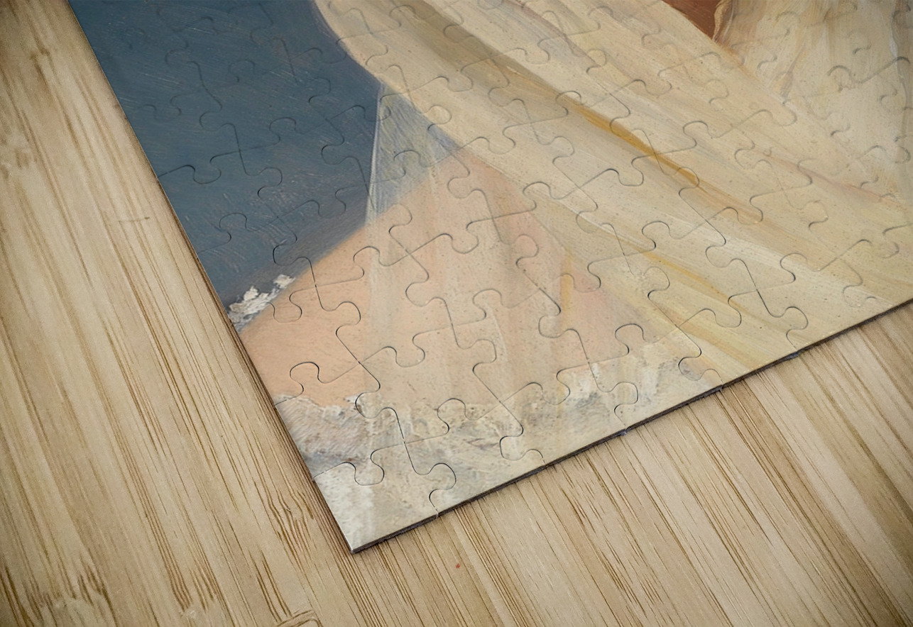 Portrait of a young lady with a veil by Eugen von Blaas [1843–1931] MyCozyFineArt Puzzle