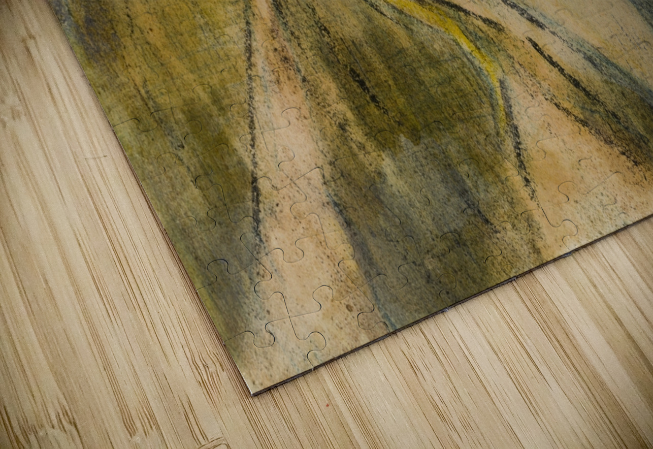 Magnolia Bud [1937] by Christian Rohlfs [1849–1938] MyCozyFineArt Puzzle