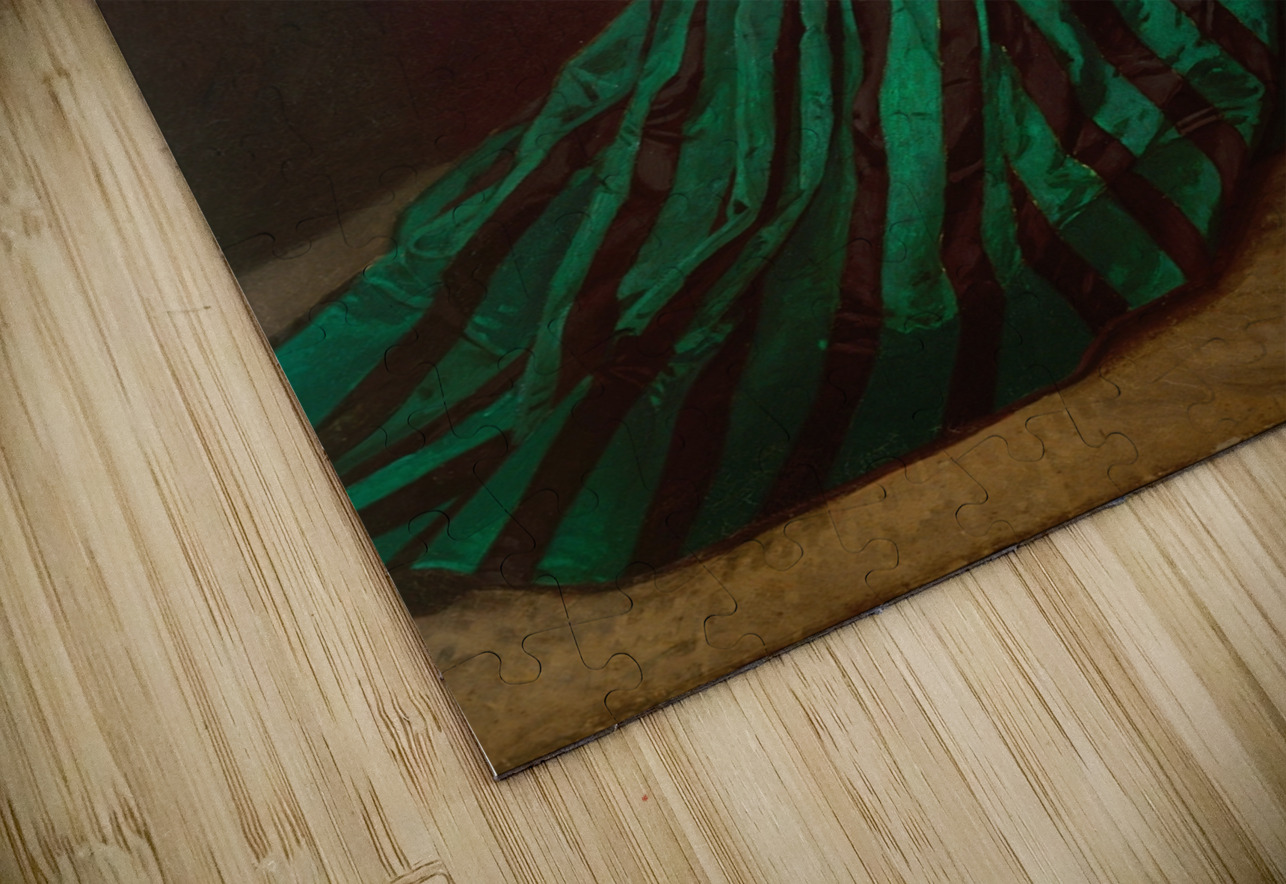 Camille [The Woman in the Green Dress] [1866] by Claude Monet [1840–1926] MyCozyFineArt Puzzle