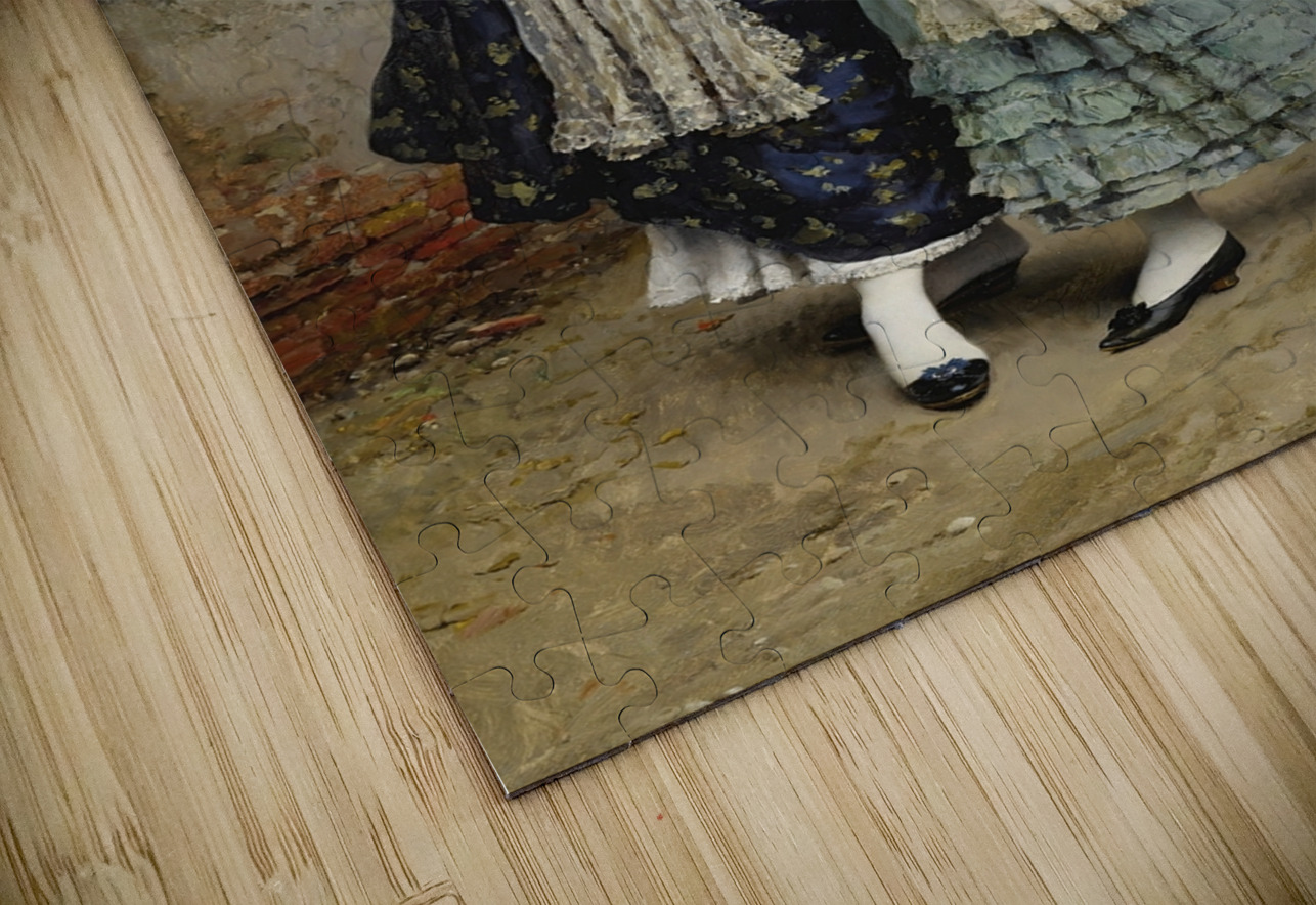 The Flirtation [1889] by Eugen von Blaas [1843–1931] MyCozyFineArt Puzzle