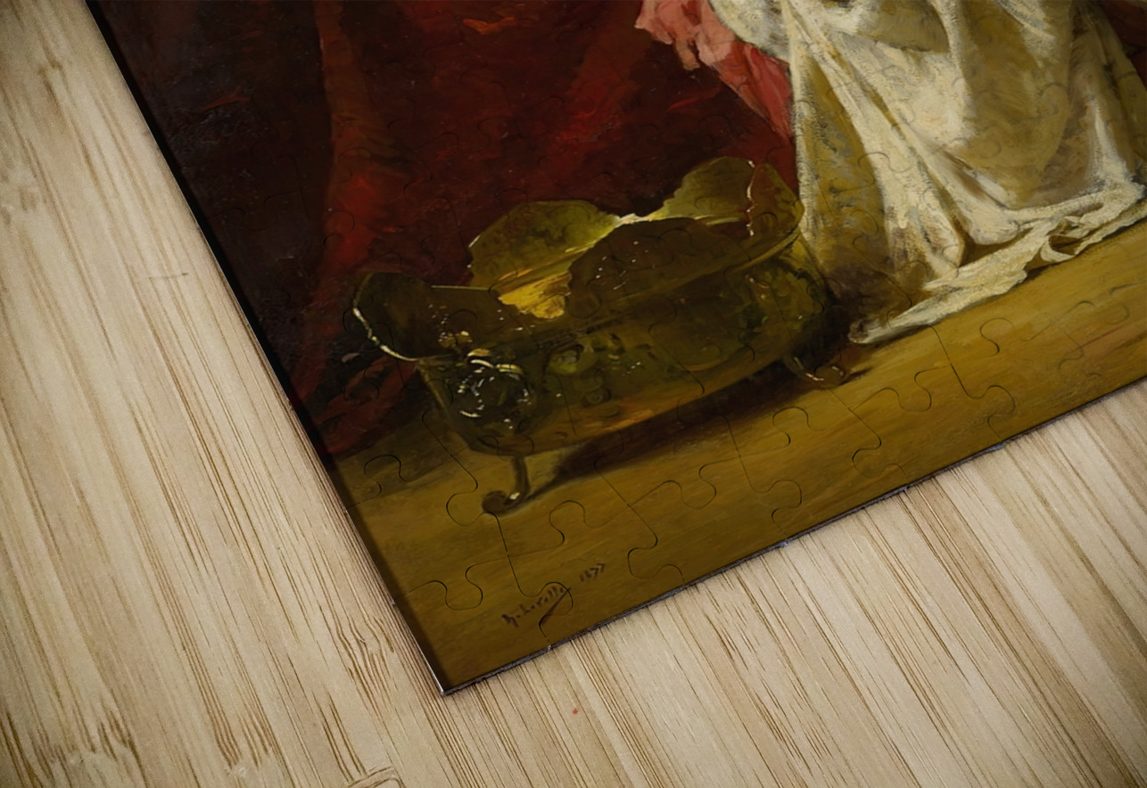 A Lady At Her Toilette [1877] by Henry Lerolle [1848–1929] MyCozyFineArt Puzzle