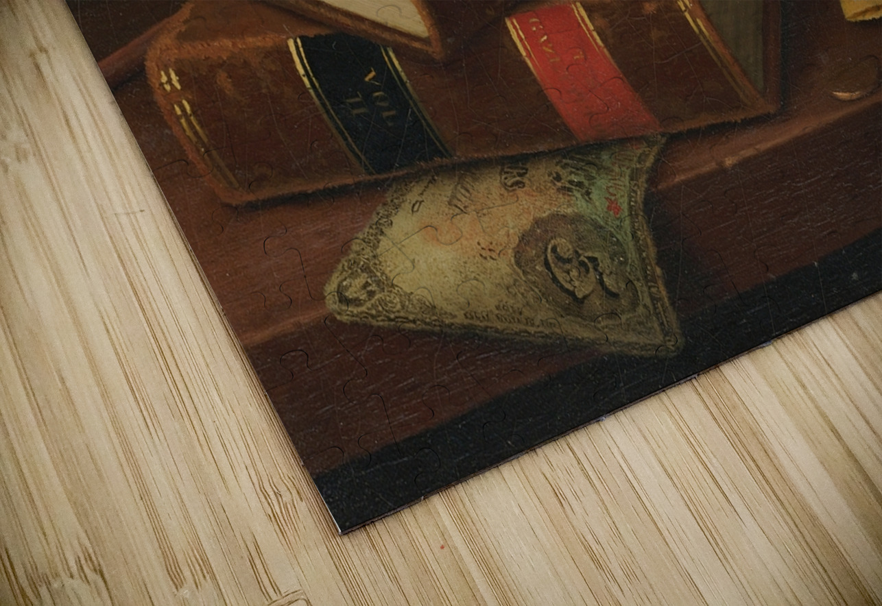 Still Life With Letter To Mr. William Taggart. Esq. [1878] by William Michael Harnett [1848–1892] MyCozyFineArt Puzzle