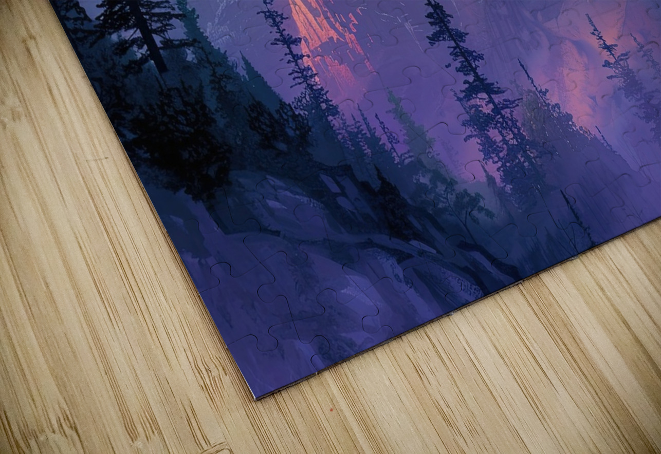 Alpine Glow Upon Peaks J9H3N2 48 Abstract Rebellion Puzzle