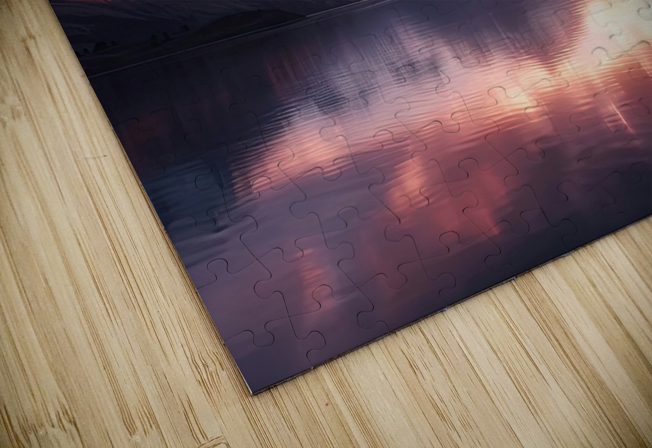 Alpine Glow Upon Waters H2N3P9 55 Abstract Rebellion Puzzle