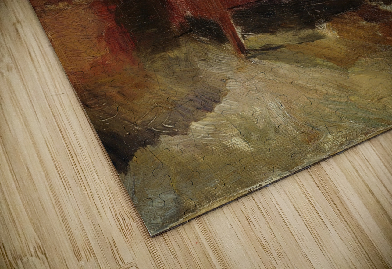 Farm Interior. Strålsjøhaugen [1893] by Harriet Backer [1845–1932] MyCozyFineArt Puzzle