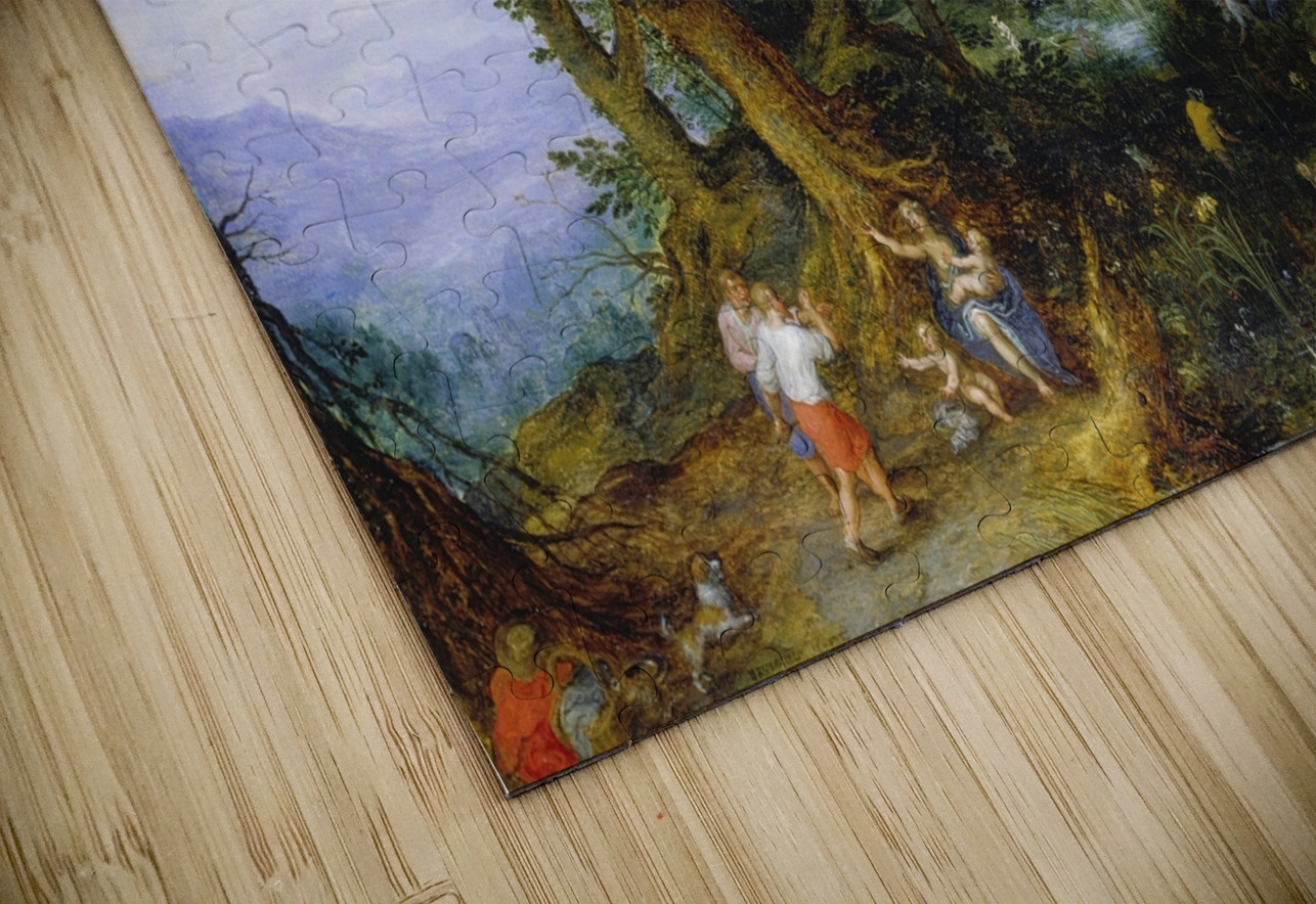 The Mocking of Latona [1601] by Jan Brueghel The Elder [1568–1625] MyCozyFineArt Puzzle