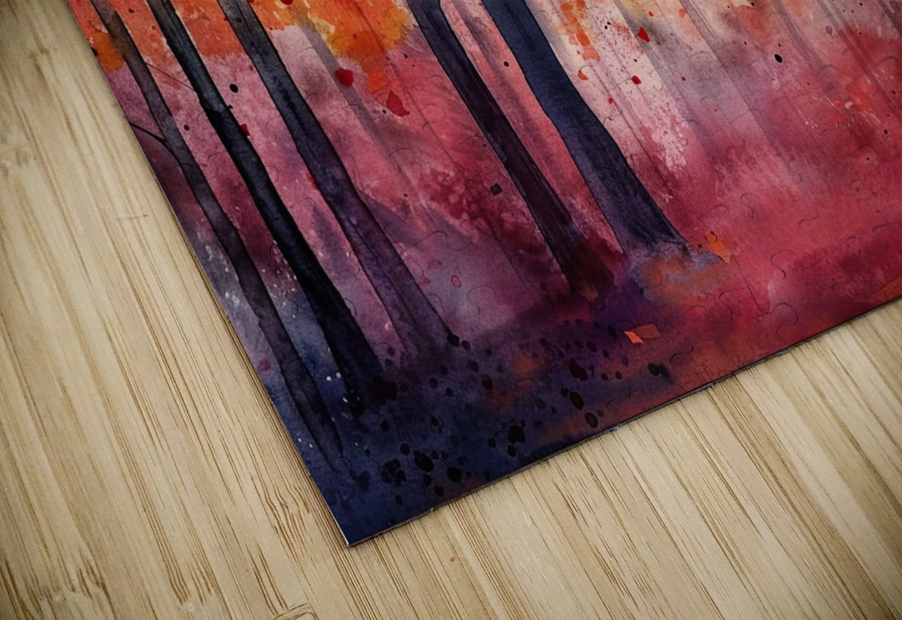 Autumn Forest Glow H2N9P4 57 Abstract Rebellion Puzzle