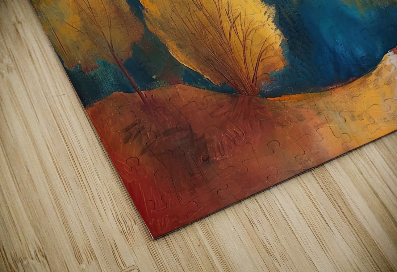 Autumn Lake Reverie H2N9P2 62 Abstract Rebellion Puzzle