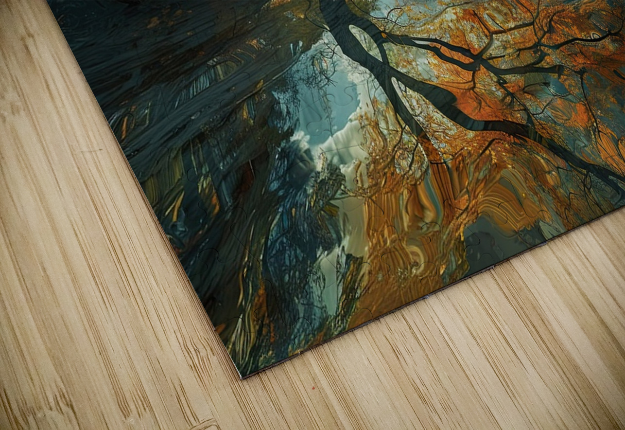 Autumn Reflections 2P9H7N 57 Abstract Rebellion Puzzle