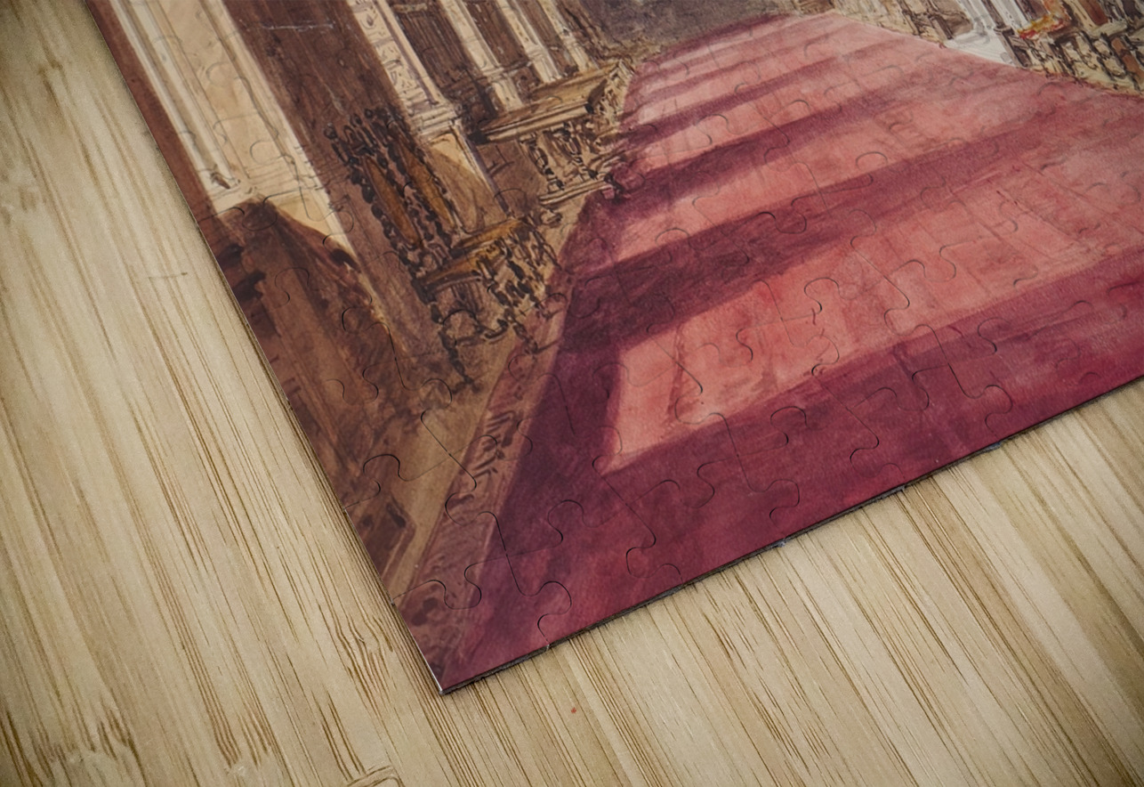 The Gallery. Aston Hall [1824–82] by Allen Edward Everitt [1824–1882] MyCozyFineArt Puzzle