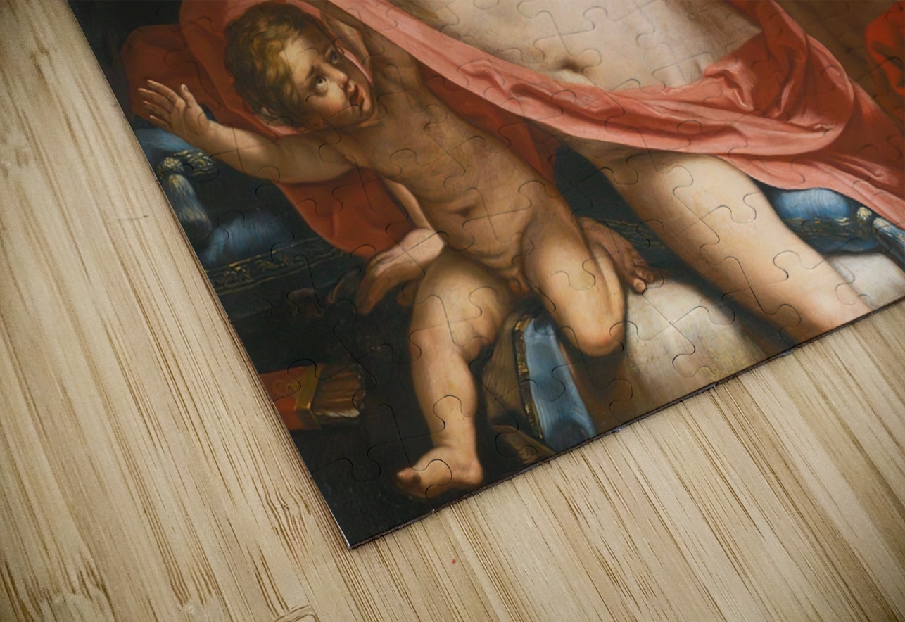 Beauty Fending Off Time by Elisabetta Sirani [1638–1665] MyCozyFineArt Puzzle