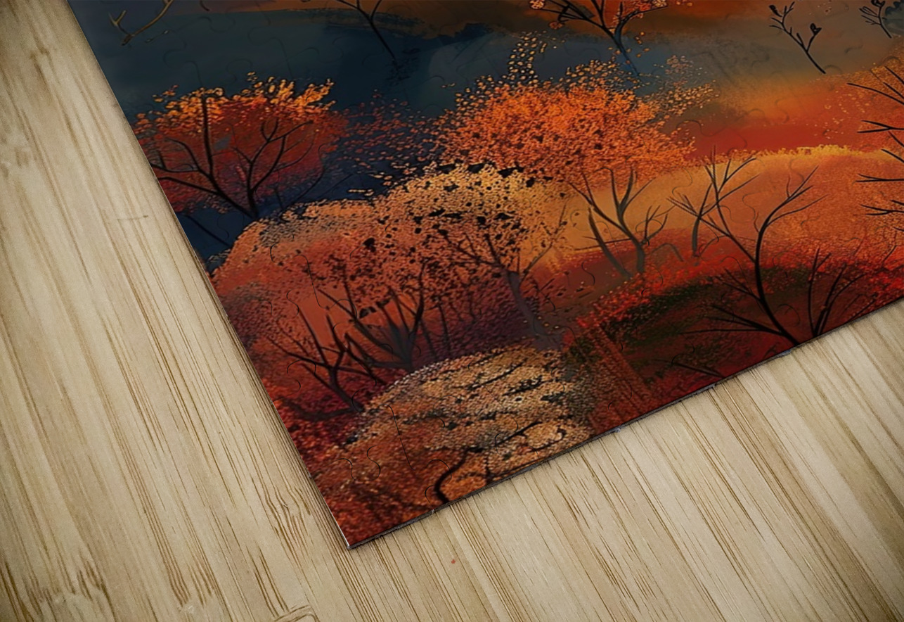 Autumn Whispers H3N9C2 55 Abstract Rebellion Puzzle