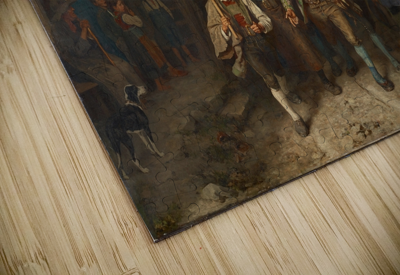 Das letzte Aufgebot [1874] by Franz von Defregger [1835–1921] MyCozyFineArt Puzzle