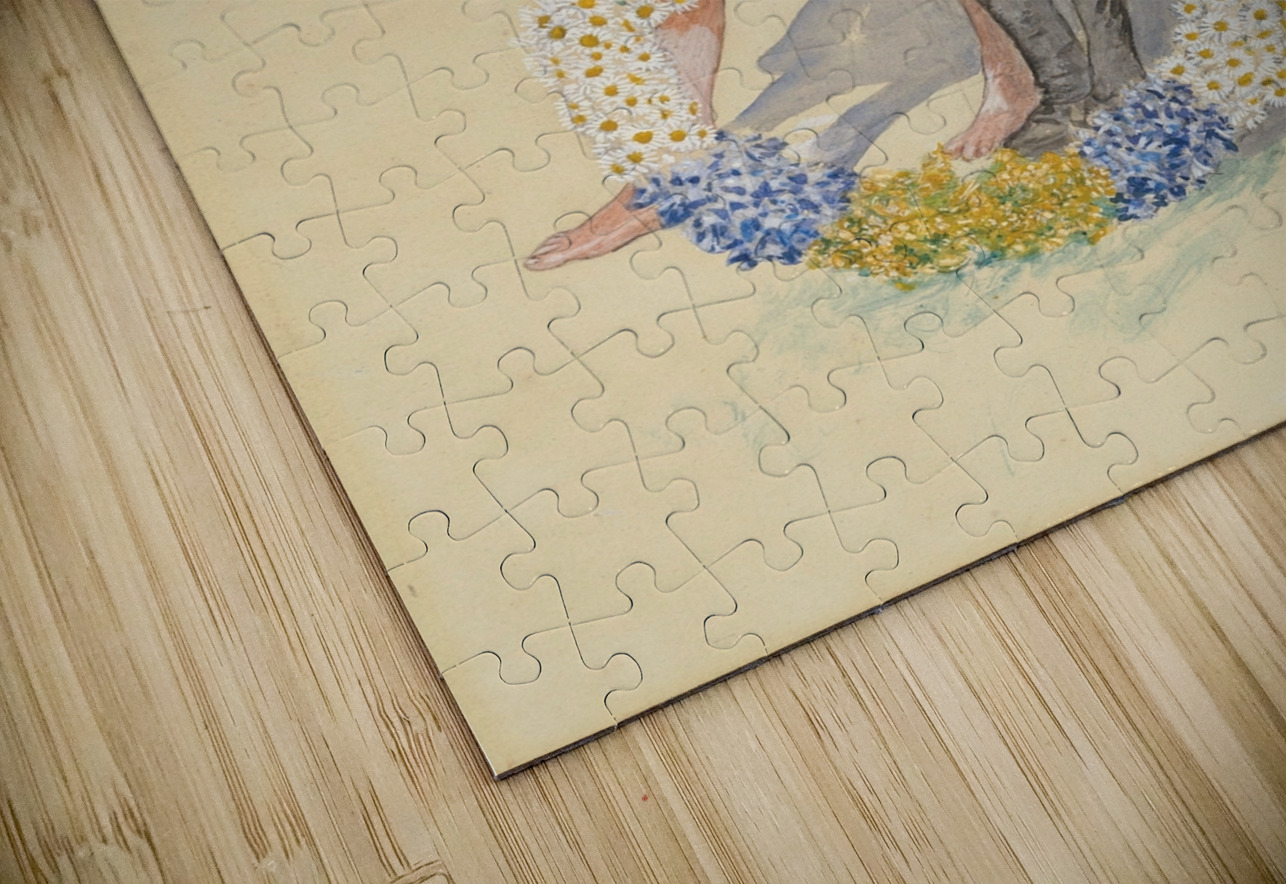 Lisbeth och Brita [1902] by Carl Larsson [1853–1919] MyCozyFineArt Puzzle