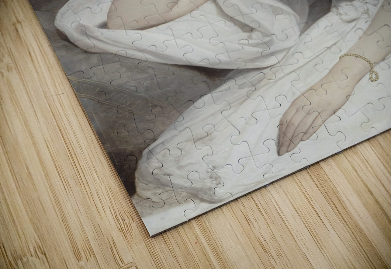 Portrait of Sophie Marin. Widow of Lieutenant General Baudrand by Ary Scheffer [1795–1858] MyCozyFineArt Puzzle