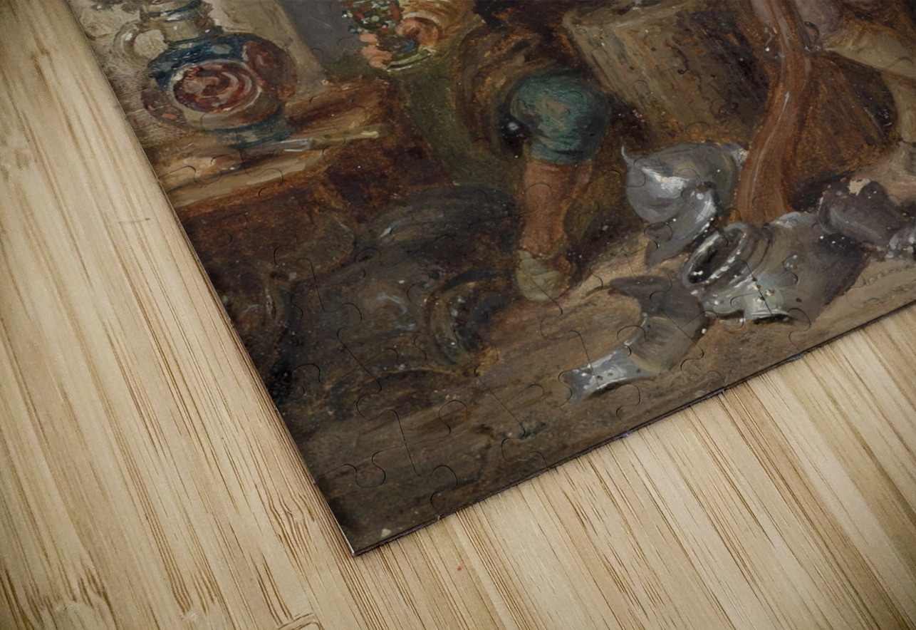 Zechende Soldaten by Eduard Ender [1822–1883] MyCozyFineArt Puzzle