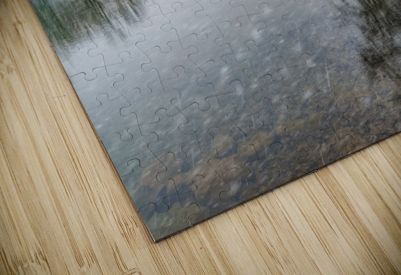 Snowing At The Finley River Jennifer White Puzzle