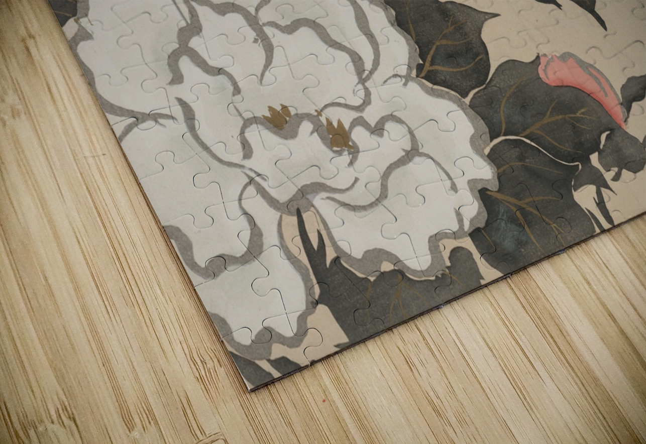 Peonies [Fukamigusa] [1909–1910] by Kamisaka Sekka [1866–1942] MyCozyFineArt Puzzle