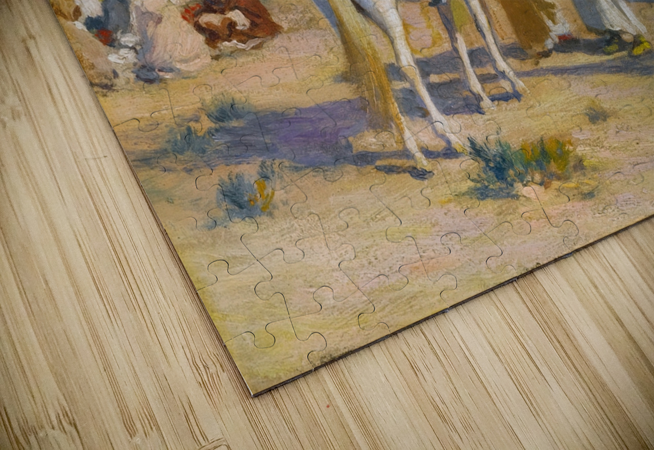 Halt In The Desert [1922] by Frederick Arthur Bridgman [1847–1928] MyCozyFineArt Puzzle