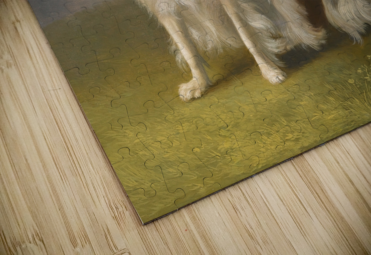 Portrait Of A King Charles Spaniel In A Landscape by Jakob Philipp Hackert [1737–1807] MyCozyFineArt Puzzle