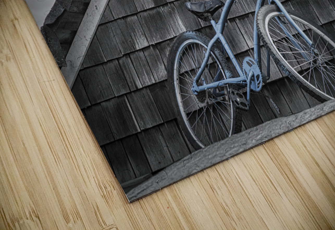 FS240214 BLUE BIKE ON ROOF FOTOSQUARES COM Puzzle