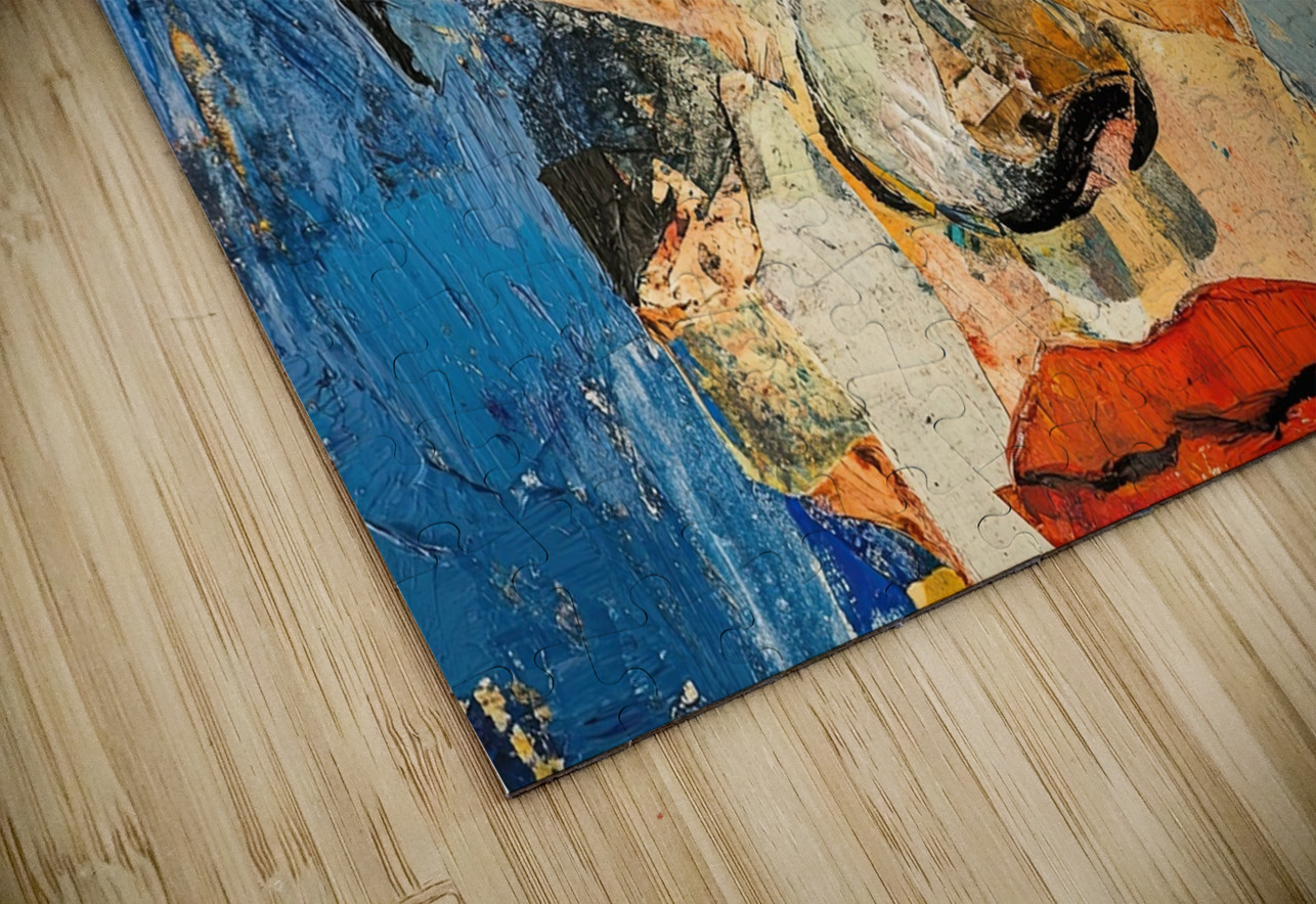 Azure Gaze Collage Y9H2N3 60 Abstract Rebellion Puzzle