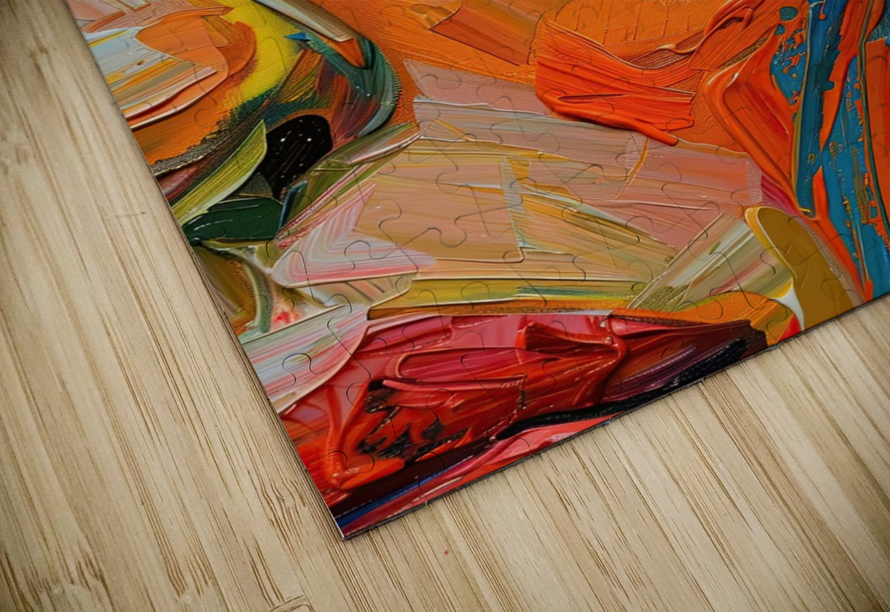 Azure Gaze Impasto Y59H7N 63 Abstract Rebellion Puzzle