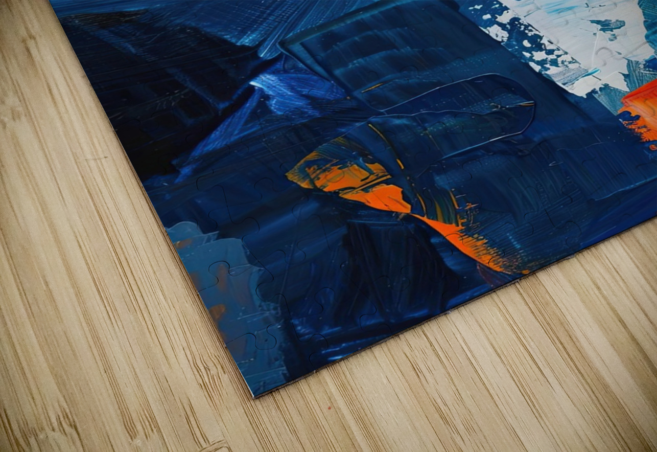 Azure Orange Currents H29PNZ 58 Abstract Rebellion Puzzle