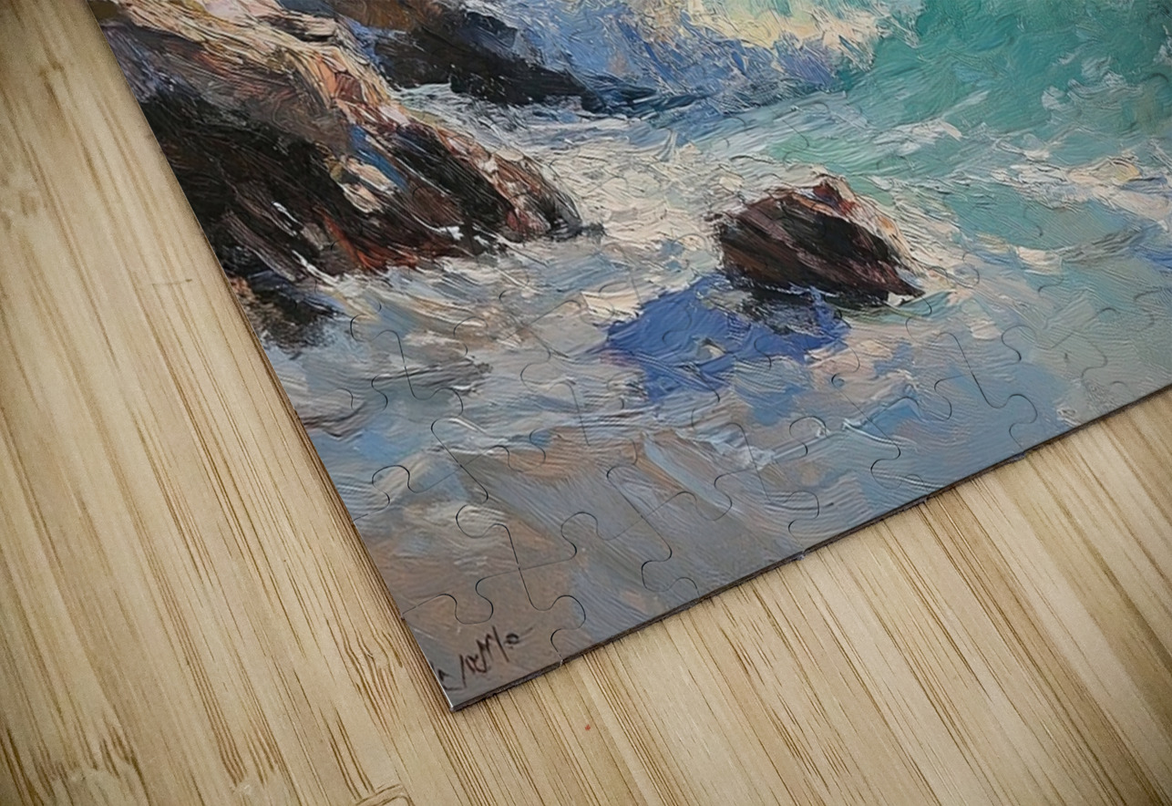 Azure Waves Crashing Y39H7 45 Abstract Rebellion Puzzle