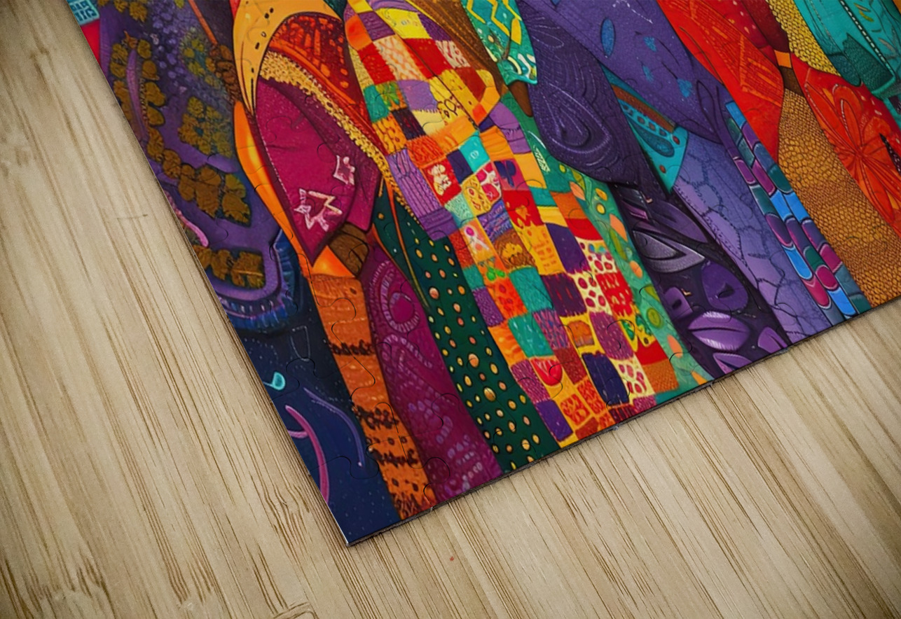 Beneath a Sea of Umbrellas 5H2N9Z 60 Abstract Rebellion Puzzle