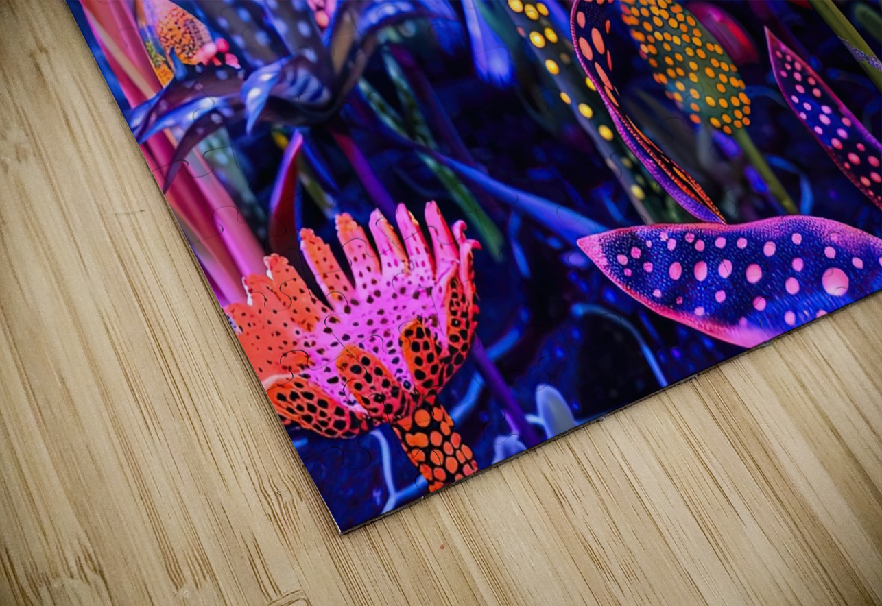 Bioluminescent Flora 9H2N5Z 47 Abstract Rebellion Puzzle