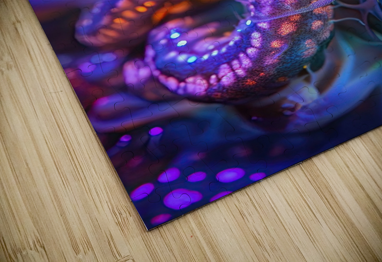 Bioluminescent Seahorse 92D3H7 69 Abstract Rebellion Puzzle