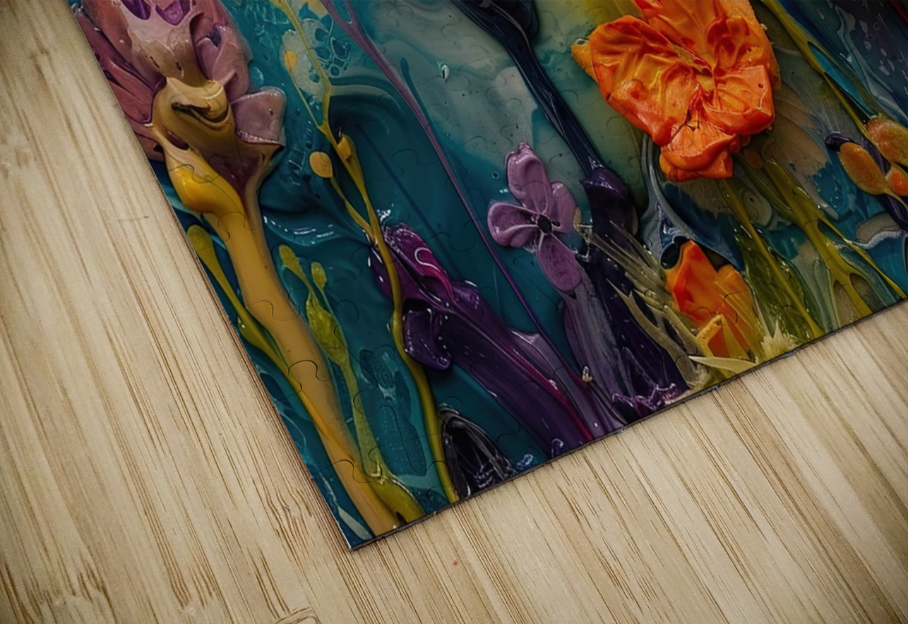 Blooming Chromatic Meadow J54H9N 57 Abstract Rebellion Puzzle