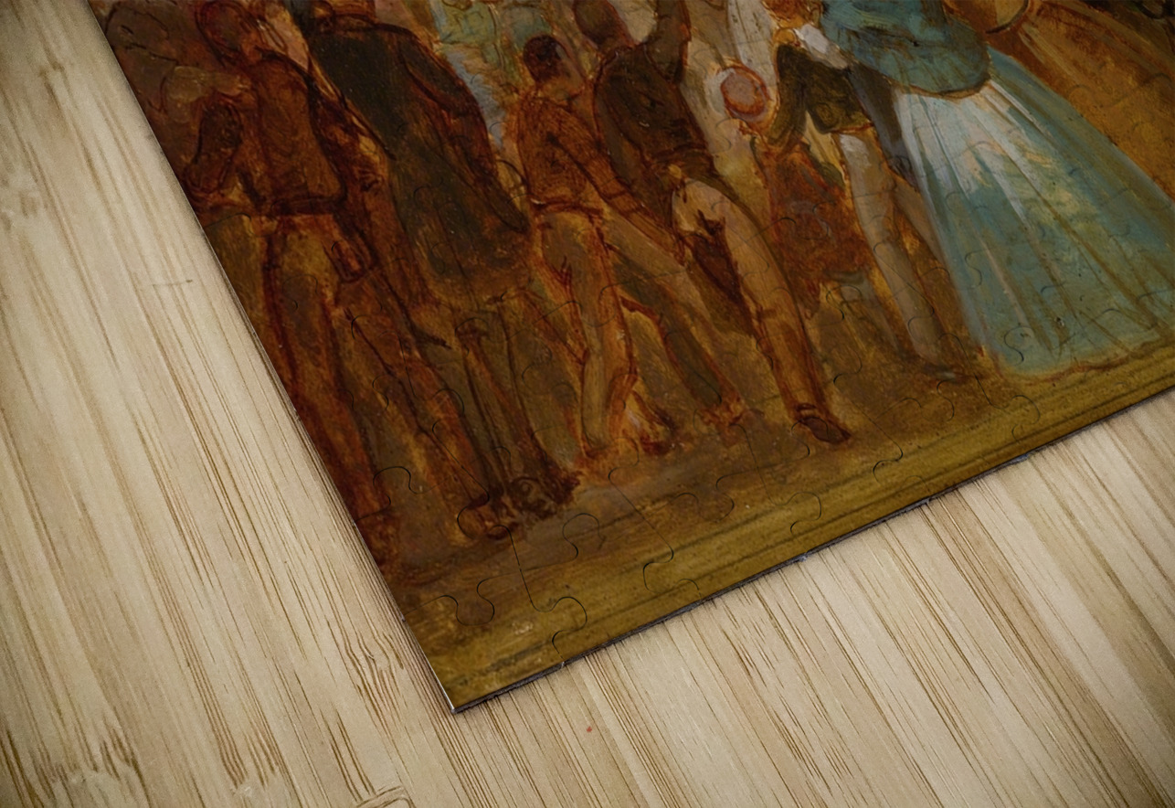 Emperor Napoleon III And Empress Eugenie In A Carriage [Mid–19th Century] by French School [16th–20th Century] MyCozyFineArt Puzzle