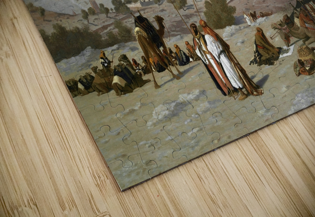 Jerusalem from the Mount of Olives [by 1880] by Charles Théodore Frère [1814–1888] MyCozyFineArt Puzzle