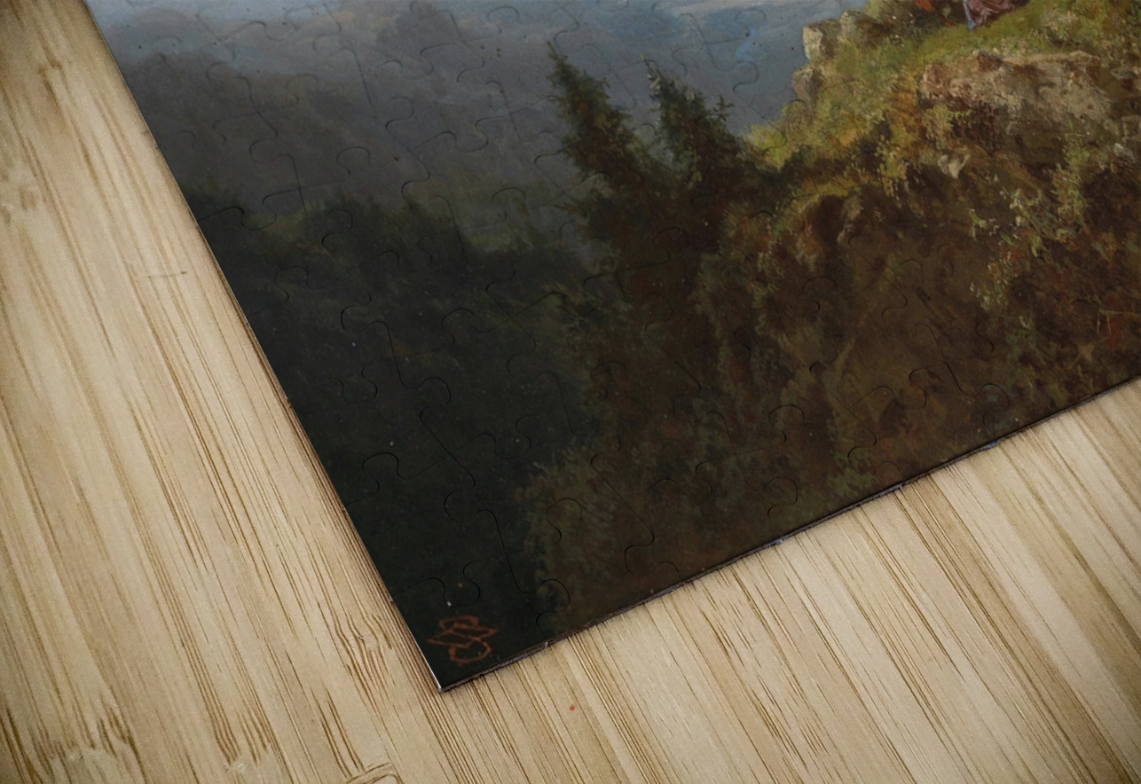 Dirndln auf der Alm by Carl Spitzweg [1808–1880] MyCozyFineArt Puzzle