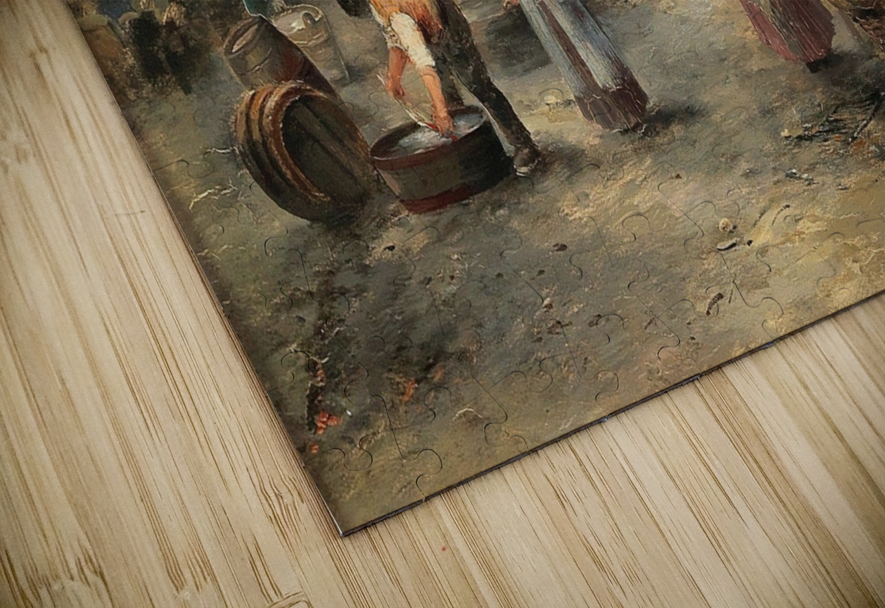 Fish Market by Emil Barbarini [1855–1933] MyCozyFineArt Puzzle