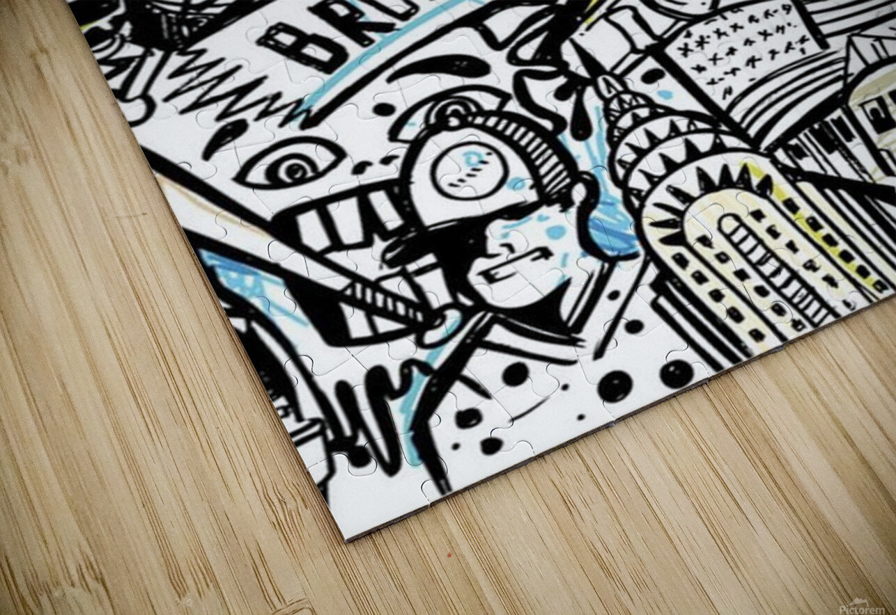 Doodle new york city nyc Samant4 Puzzle