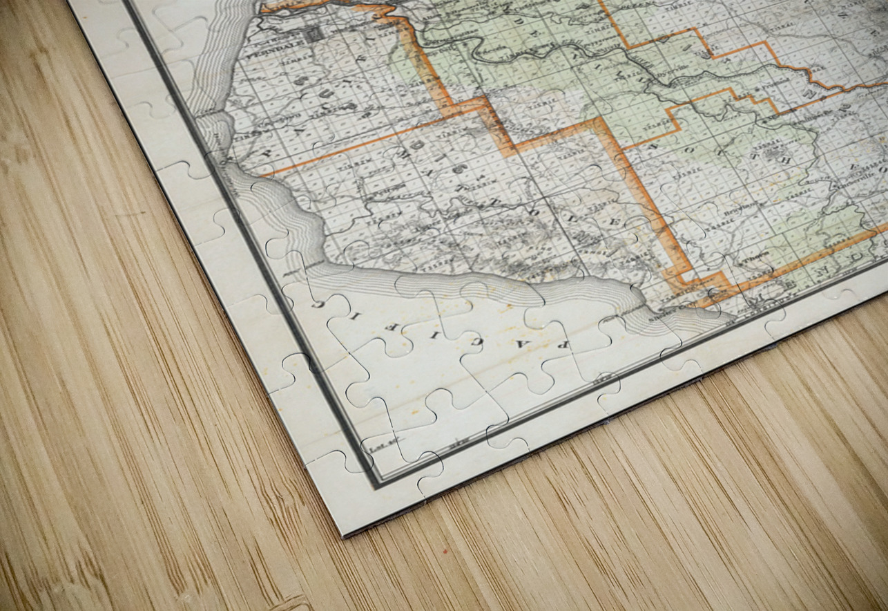 1909 Map of Humboldt County California – Early 20th-Century Regional Map Depicting Roads Settlements Rivers and Forest Areas Reflecting Logging Coastal Geography and Northern California’s Economic Development History In Your Home Puzzle