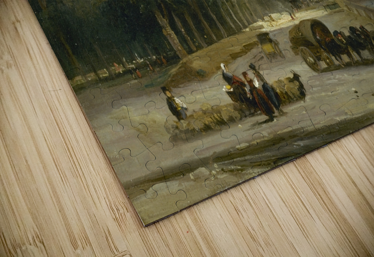 Le Cours–la–Reine [1828] by Théodore Gudin [1802–1880] MyCozyFineArt Puzzle