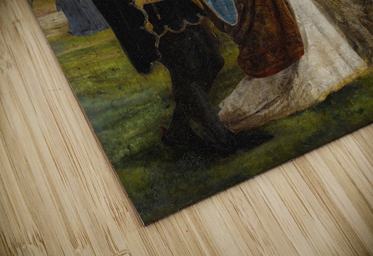 Sir Launcelot And Queen Guinevere by James Archer [1822–1904] MyCozyFineArt Puzzle