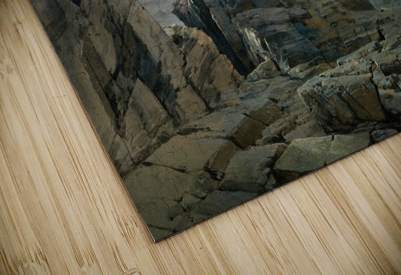 A Rocky Coast [1877] by William Trost Richards [1833–1905] MyCozyFineArt Puzzle