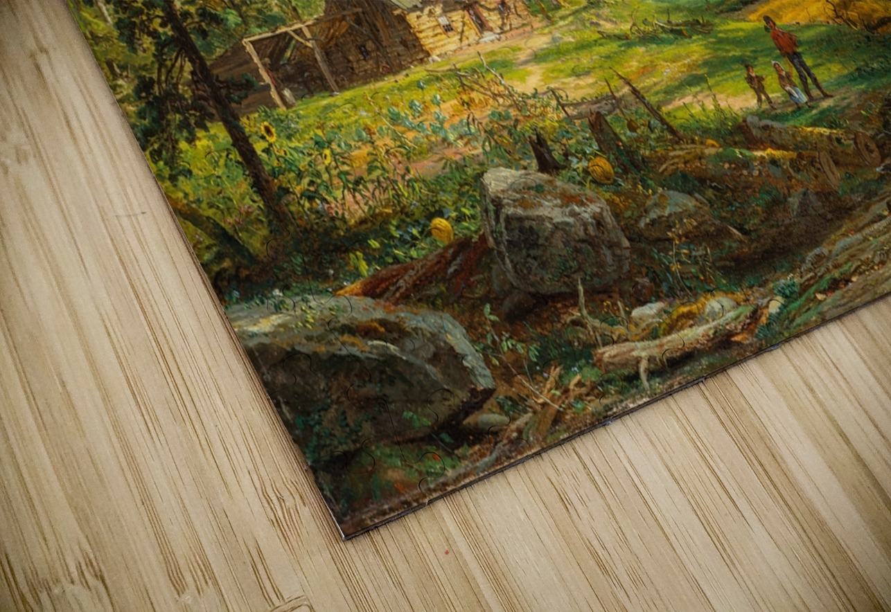 Pioneer’s Home. Eagle Cliff. White Mountains [1859] by Jasper Francis Cropsey [1823–1900] MyCozyFineArt Puzzle