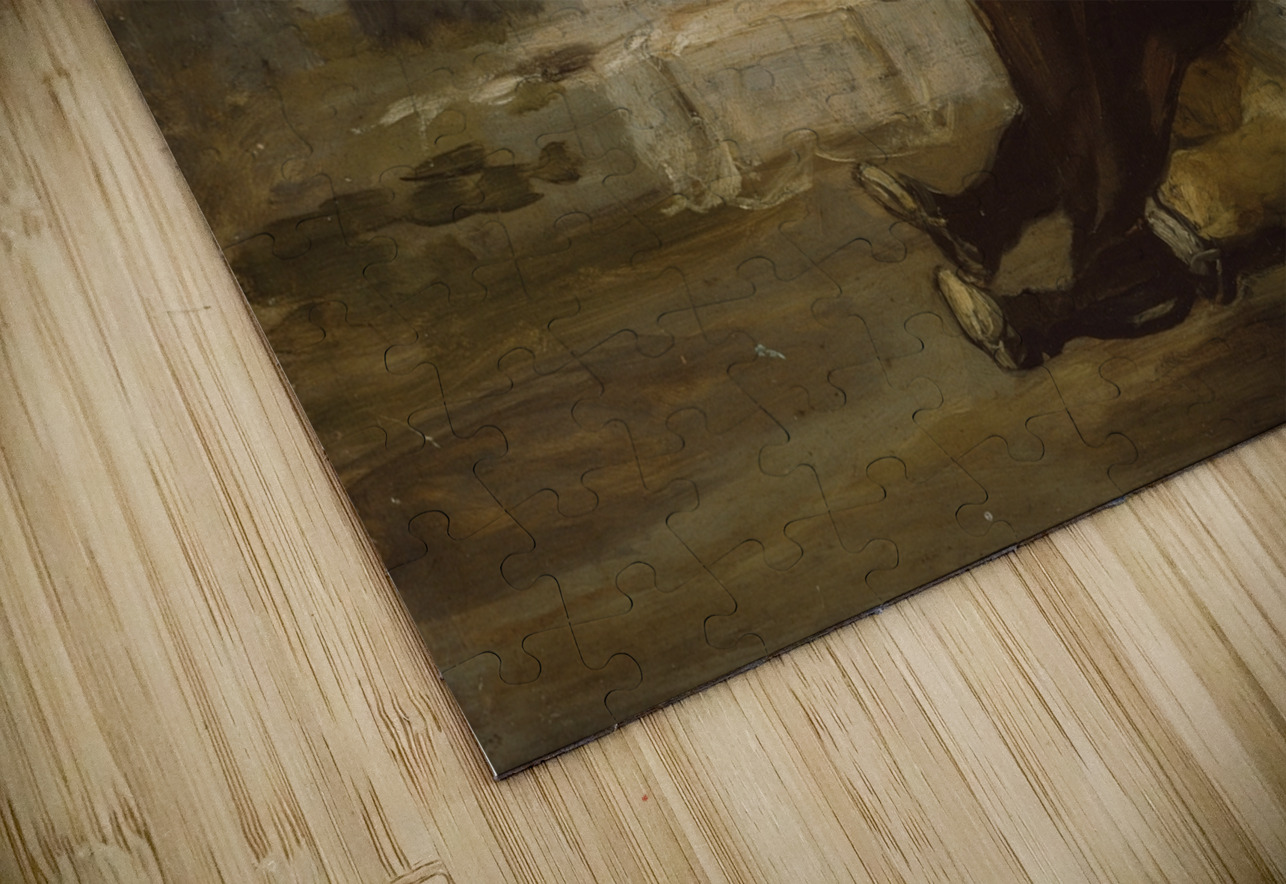 Friar Pedro Clubs El Maragato with the Butt of the Gun [c. 1806] by Francisco de Goya [1746–1828] MyCozyFineArt Puzzle