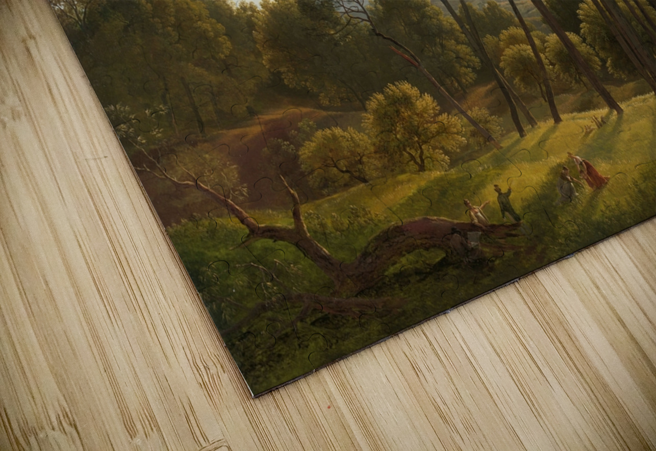 Italian Landscape with Umbrella Pines [1807] by Hendrik Voogd [1768–1839] MyCozyFineArt Puzzle