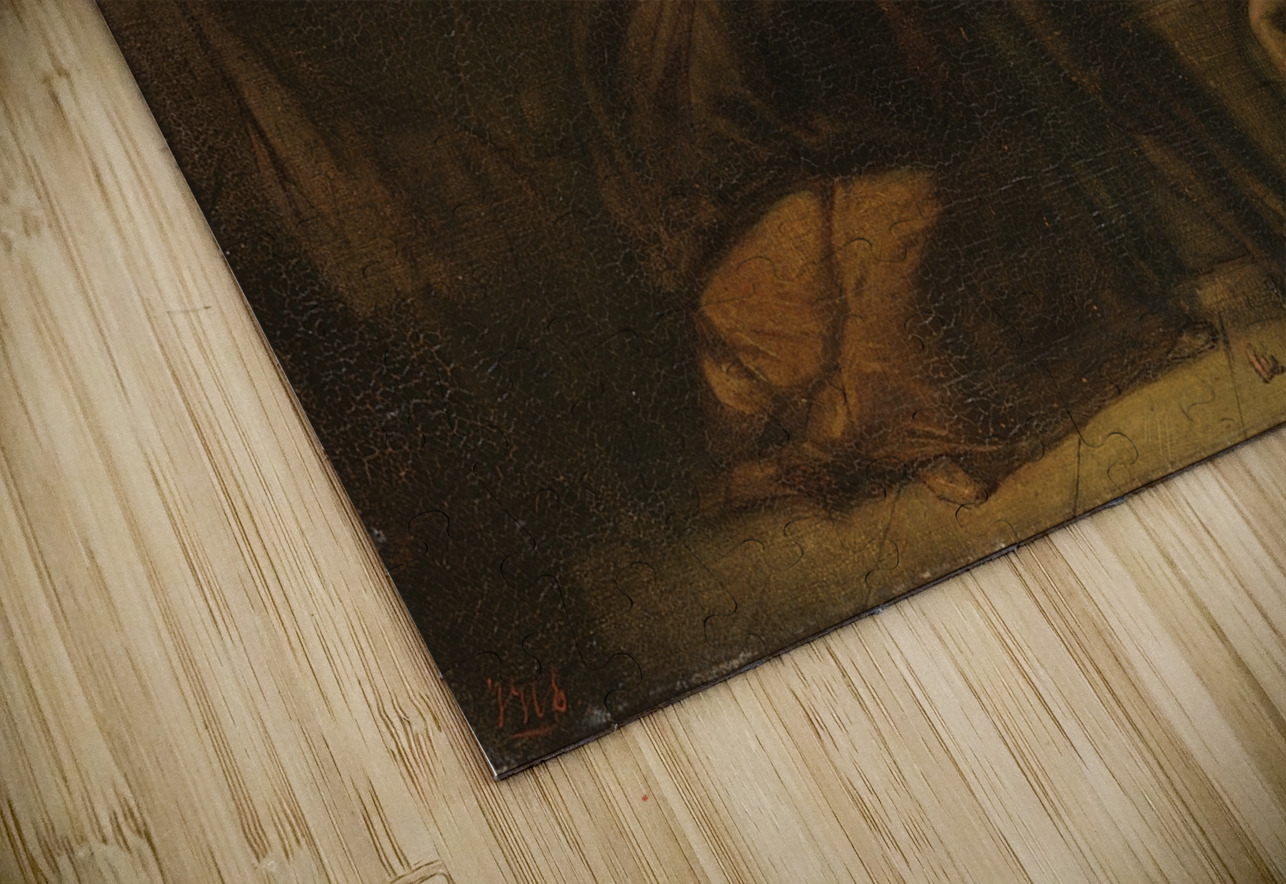 Hugo de Groot escapes in a bookcase from Loevestein Castle. Anno 1621 [1837–1897] by Johannes Hinderikus Egenberger [1822–1897] MyCozyFineArt Puzzle