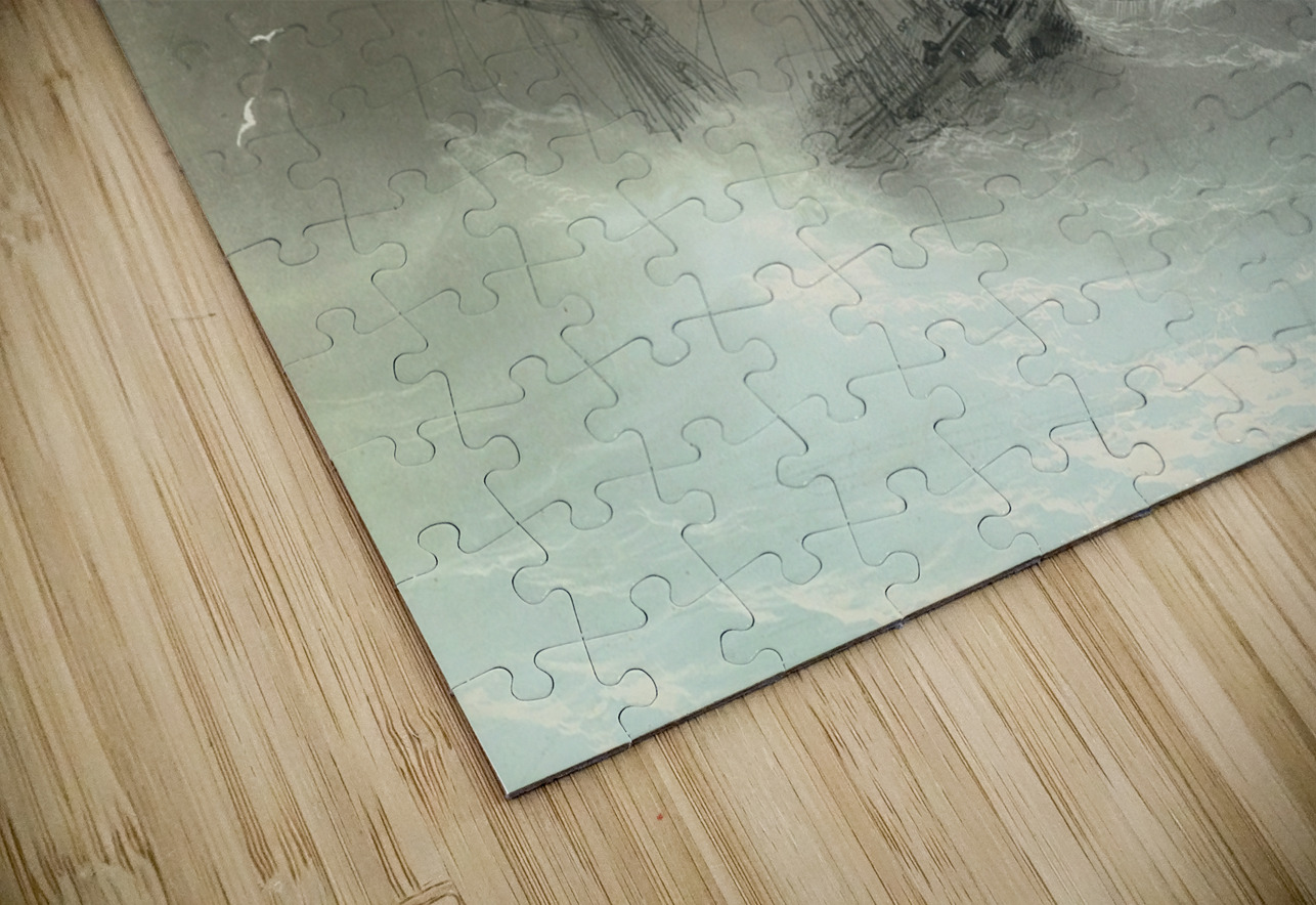 Ship In A Stormy Sea [1888] by Ivan Konstantinovich Aivazovsky [1817–1900] MyCozyFineArt Puzzle